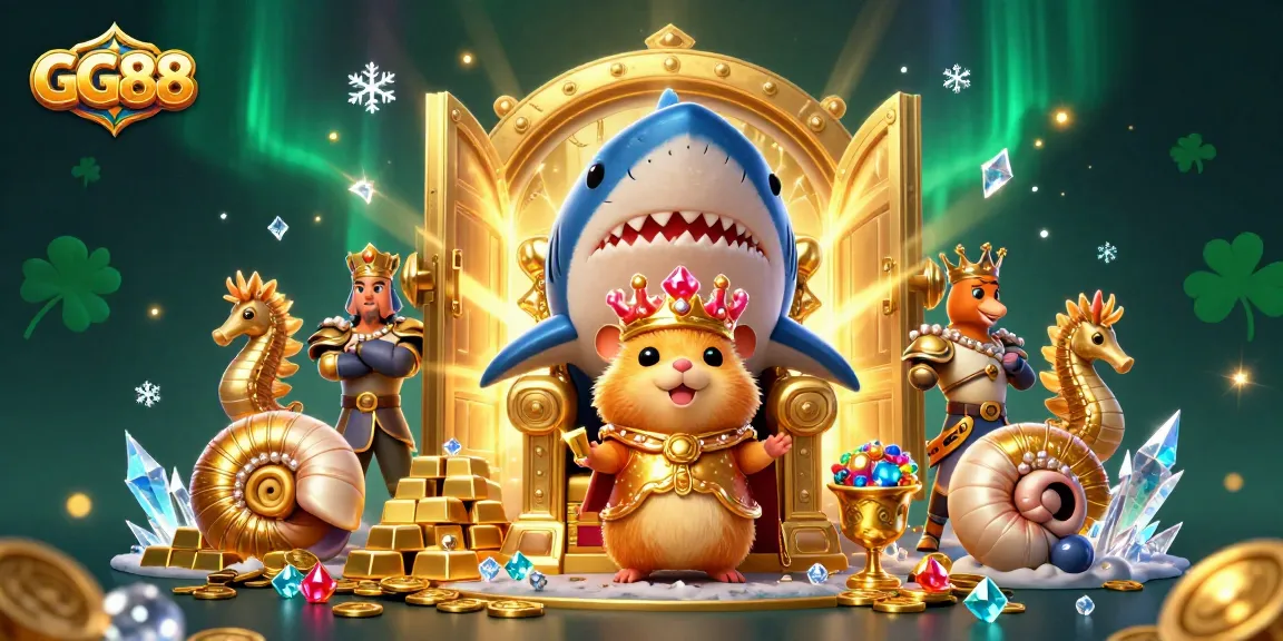 Experience exhilarating wins at GG88's online casino, featuring vibrant characters and dazzling treasures.