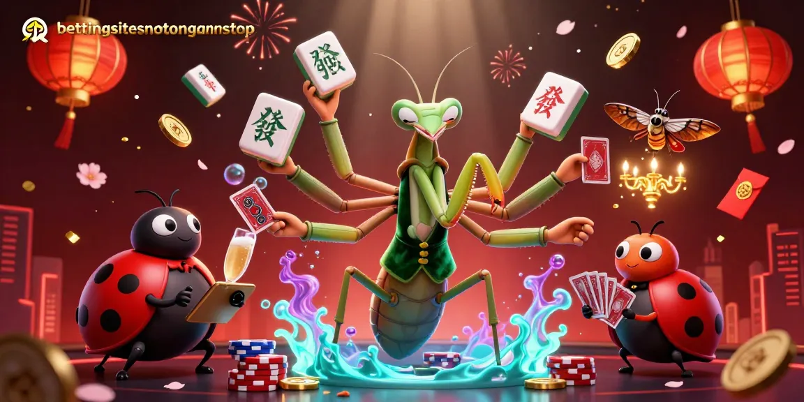Experience thrilling bets at bettingsitesnotongamstop with vibrant characters and casino elements.