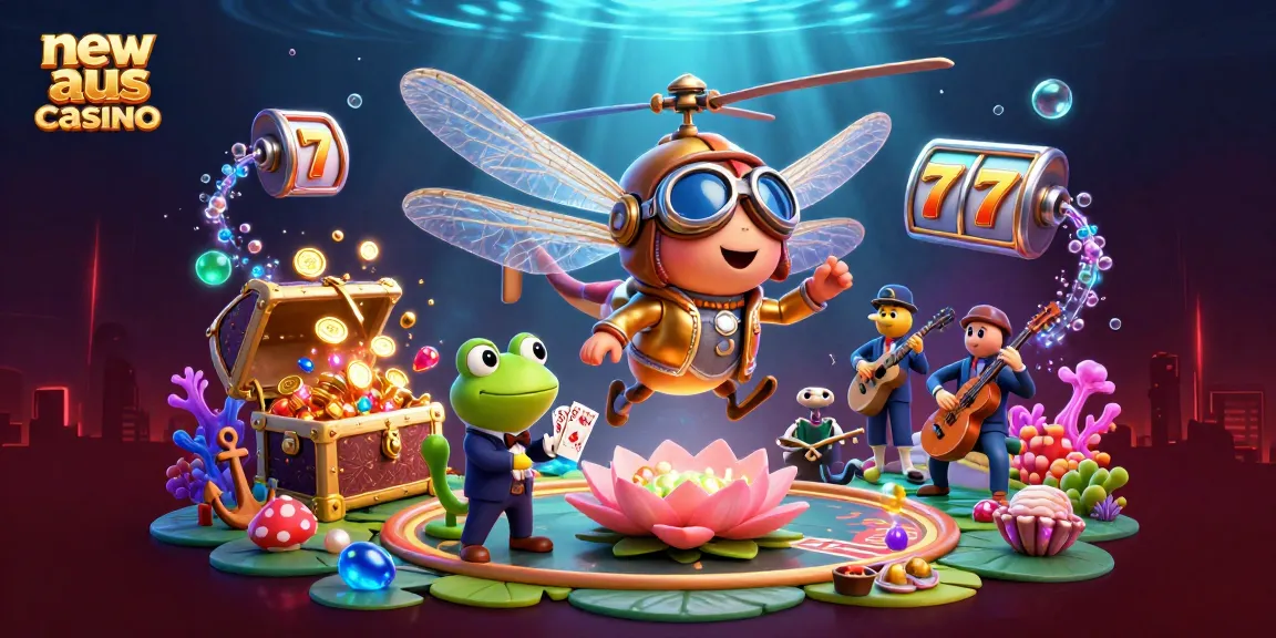 Experience the excitement of a new aus online casino with vibrant characters and action-filled scenes.