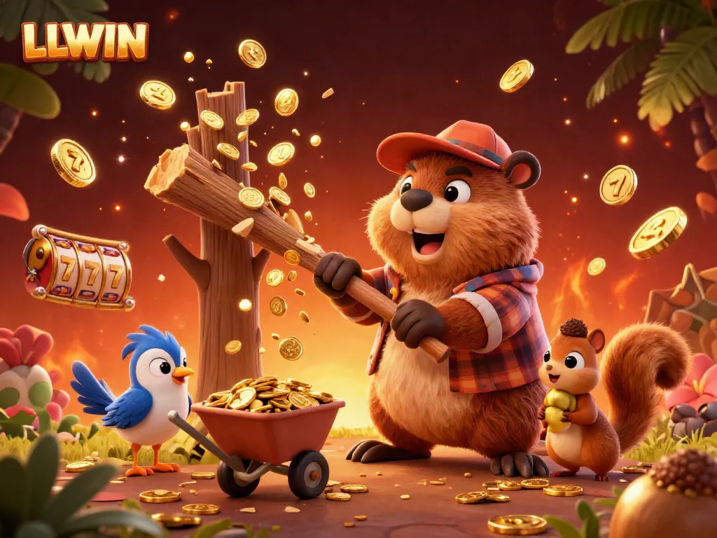 Experience thrilling gameplay at LLWIN with unique characters amid a vibrant casino backdrop.