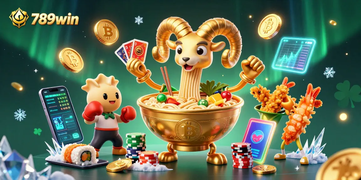 Play exciting games at 789win with vibrant casino characters and crypto elements enhancing your experience.