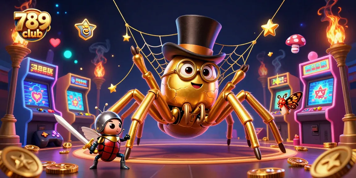 Engage with the thrilling world of 789 club as the golden tarantula spins a fortune web among dynamic arcade games.